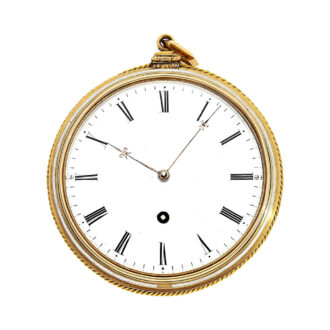 Swiss 18 carat gold and enamel lever pocket watch Circa 1830