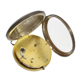 Swiss silver open faced astronomical verge watch Circa 1800