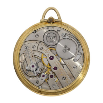 Danish 18K gold open faced Art Deco dress watch Circa 1935 Danish 18K gold open faced Art Deco dress watch Circa 1935