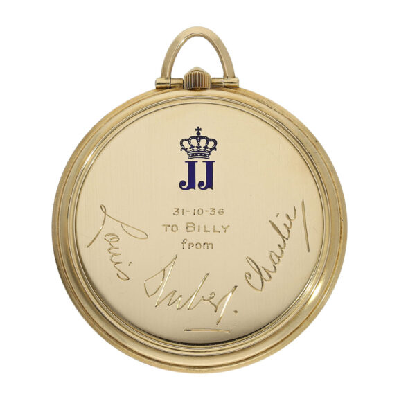 Danish 18K gold open faced Art Deco dress watch Circa 1935 Danish 18K gold open faced Art Deco dress watch Circa 1935