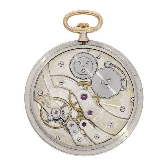Swiss platinum and multicolour gold lever watch Circa 1920 Swiss platinum and multicolour gold lever watch Circa 1920