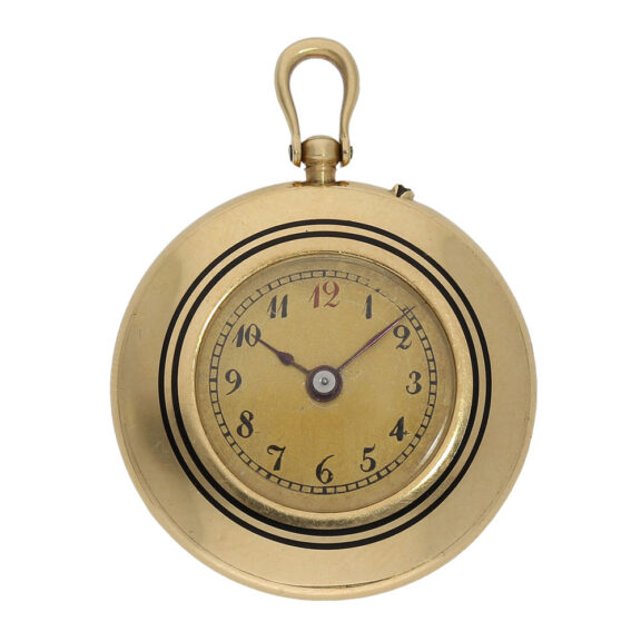 French gold and enamel Belle Epoque pendant watch Circa 1905 French gold and enamel Belle Epoque pendant watch Circa 1905