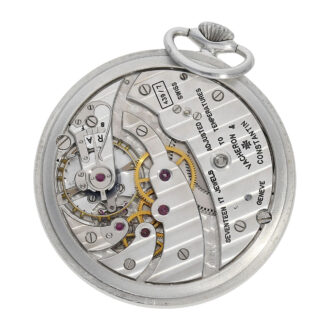 Swiss aluminium open faced lever pocket watch Circa 1956
