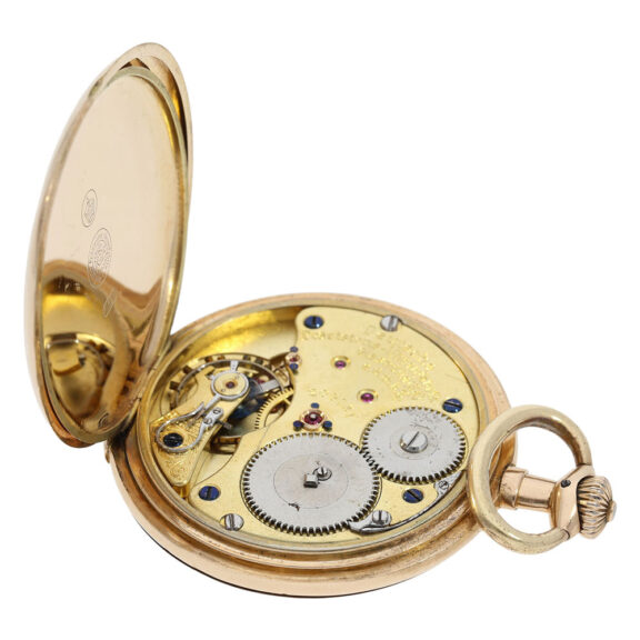 German 14K gold hunting cased precision watch Circa 1920 German 14K gold hunting cased precision watch Circa 1920