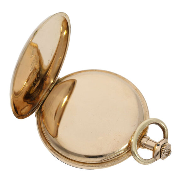 German 14K gold hunting cased precision watch Circa 1920 German 14K gold hunting cased precision watch Circa 1920