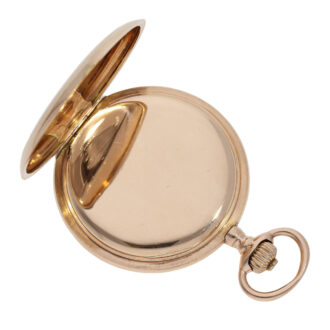 German 14K rose gold hunting cased lever watch Circa 1904 German 14K rose gold hunting cased lever watch Circa 1904