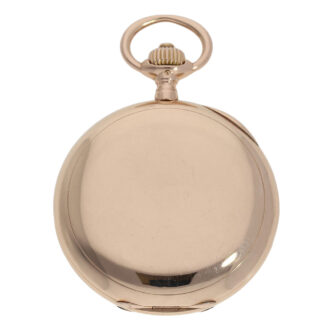German 14K rose gold hunting cased lever watch Circa 1904 German 14K rose gold hunting cased lever watch Circa 1904