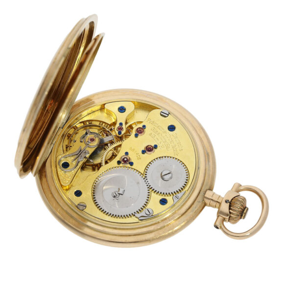 German 14K gold hunting cased precision watch Circa 1930 German 14K gold hunting cased precision watch Circa 1930