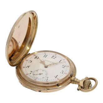 German gold lever watch with chronometer balance Circa 1897 German gold lever watch with chronometer balance Circa 1897