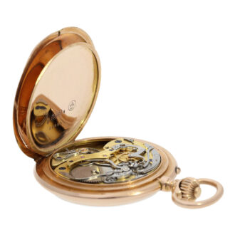 German rose gold lever chronograph with register Circa 1908 German rose gold lever chronograph with register Circa 1908