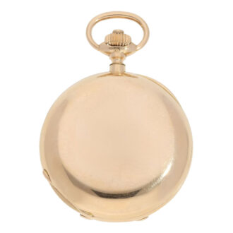 German rose gold hunting cased perpetuale lever watch Circa 1893