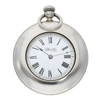 Early Swiss silver lever pocket watch with special case Circa 1866 Early Swiss silver lever pocket watch with special case Circa 1866