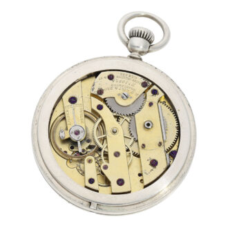 Early Swiss silver lever pocket watch with special case Circa 1866 Early Swiss silver lever pocket watch with special case Circa 1866