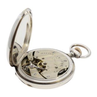 Historically interesting Swiss silver half hunting cased lever Circa 1882