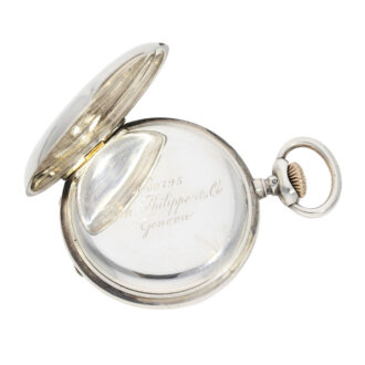 Historically interesting Swiss silver half hunting cased lever Circa 1882