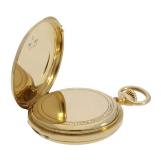 Swiss 18K gold hunting cased lever pocket watch Circa 1890