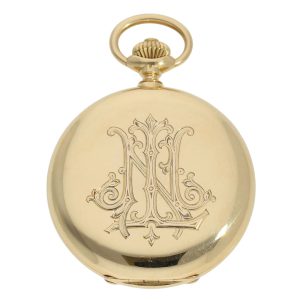 Swiss 18 carat gold ankerchronometer pocket watch Circa 1905