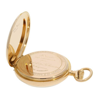 Swiss rose gold open faced ankerchronometer Circa 1907 Swiss rose gold open faced ankerchronometer Circa 1907