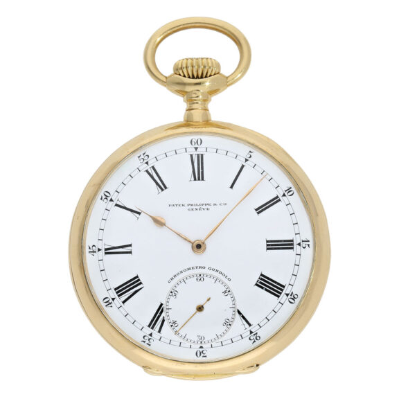 Heavy Swiss 18K gold open faced pocket chronometer Circa 1915 Heavy Swiss 18K gold open faced pocket chronometer Circa 1915