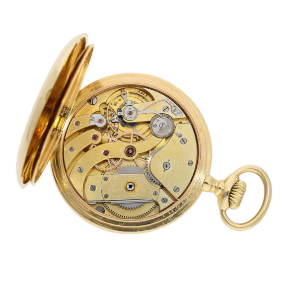 Heavy Swiss 18K gold open faced pocket chronometer Circa 1915 Heavy Swiss 18K gold open faced pocket chronometer Circa 1915
