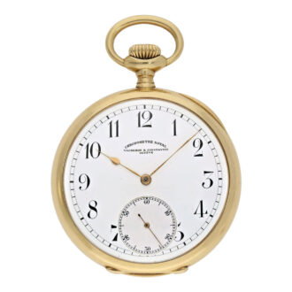 Swiss gold open faced ankerchronometer watch Circa 1900 Swiss gold open faced ankerchronometer watch Circa 1900