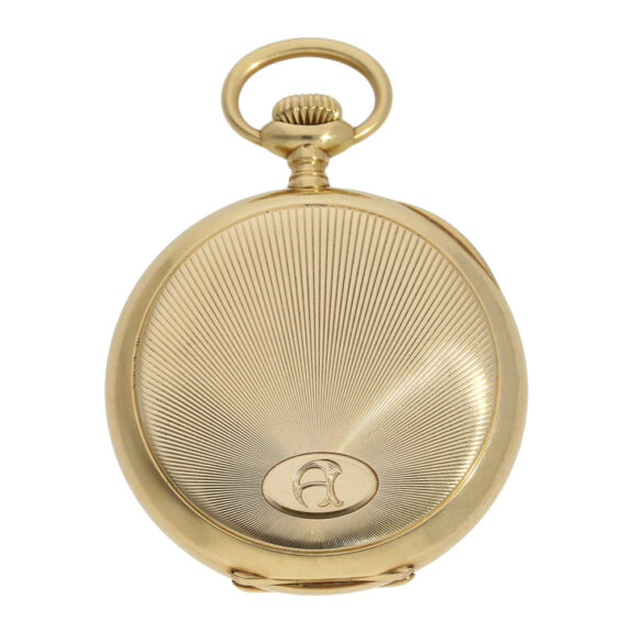 Swiss gold open faced ankerchronometer watch Circa 1900 Swiss gold open faced ankerchronometer watch Circa 1900