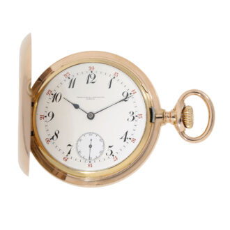 Swiss rose gold hunting cased ankerchronometer Circa 1909 Swiss rose gold hunting cased ankerchronometer Circa 1909