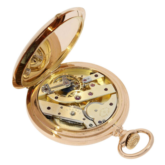 Swiss rose gold hunting cased ankerchronometer Circa 1909 Swiss rose gold hunting cased ankerchronometer Circa 1909
