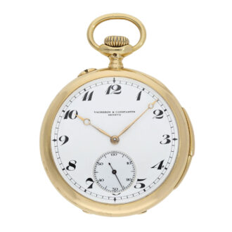 Swiss 18K gold quarter repeating lever watch Circa 1920 Swiss 18K gold quarter repeating lever watch Circa 1920