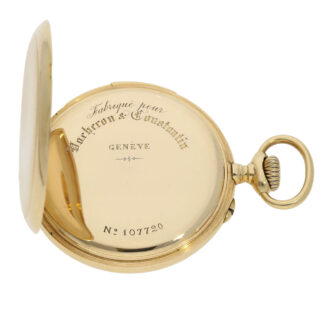Swiss 18K gold quarter repeating lever watch Circa 1920 Swiss 18K gold quarter repeating lever watch Circa 1920