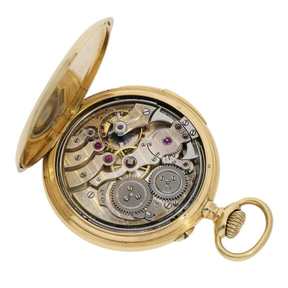 Swiss 18K gold quarter repeating lever watch Circa 1920 Swiss 18K gold quarter repeating lever watch Circa 1920
