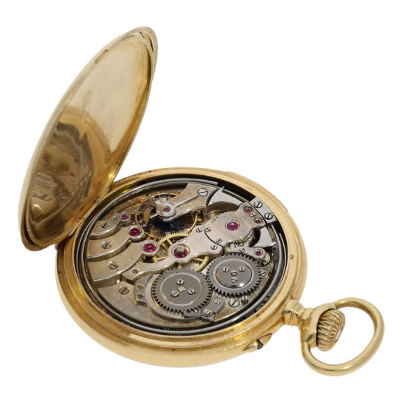 Swiss 18K gold quarter repeating lever watch Circa 1920 Swiss 18K gold quarter repeating lever watch Circa 1920