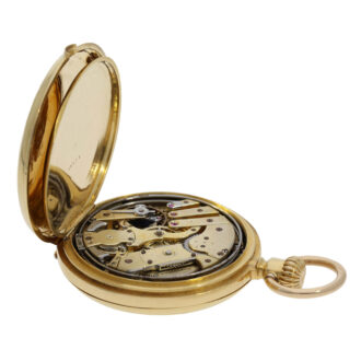 Early Swiss gold half-quarter repeating lever watch Circa 1875 Early Swiss gold half-quarter repeating lever watch Circa 1875