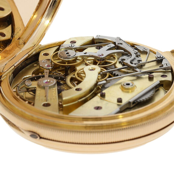 Swiss hunting cased chronograph with special dial Circa 1874 Swiss hunting cased chronograph with special dial Circa 1874