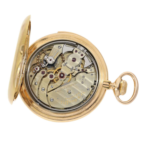 Swiss gold open faced minute repeating lever watch Circa 1901 Swiss gold open faced minute repeating lever watch Circa 1901