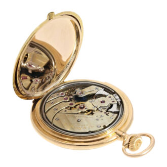 Swiss gold open faced minute repeating lever watch Circa 1901