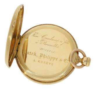 Early Swiss 18K gold open faced lever pocket watch Circa 1858 Early Swiss 18K gold open faced lever pocket watch Circa 1858