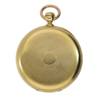 Early Swiss 18K gold open faced lever pocket watch Circa 1858 Early Swiss 18K gold open faced lever pocket watch Circa 1858