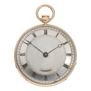 French 18K rose gold repeating Lépine cylinder watch Circa 1830