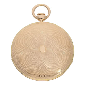 French 18K rose gold repeating Lépine cylinder watch Circa 1830