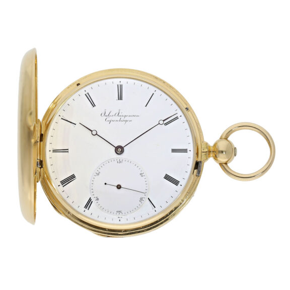 Early Danish 18K gold hunting cased lever watch Circa 1849