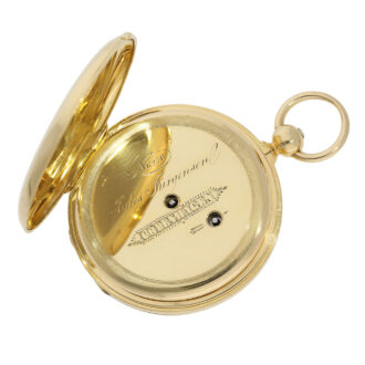 Early Danish 18K gold hunting cased lever watch Circa 1849