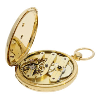 Early Danish 18K gold hunting cased lever watch Circa 1849