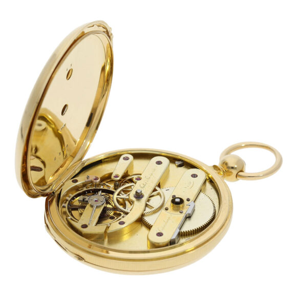 Early Danish 18K gold hunting cased lever watch Circa 1849 Early Danish 18K gold hunting cased lever watch Circa 1849
