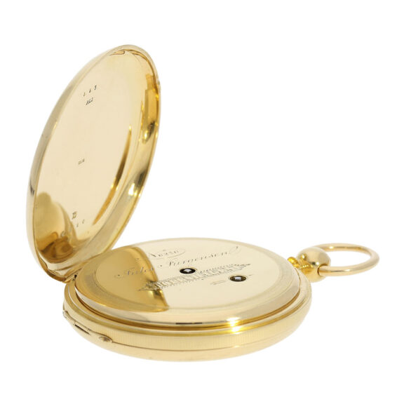 Early Danish 18K gold hunting cased lever watch Circa 1849 Early Danish 18K gold hunting cased lever watch Circa 1849