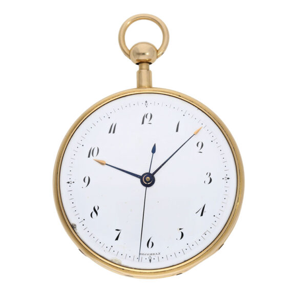 Early Swiss 18K gold repeating centre seconds cylinder watch Circa 1800 Early Swiss 18K gold repeating centre seconds cylinder watch Circa 1800
