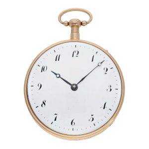Swiss rose gold repeating musical cylinder watch Circa 1820