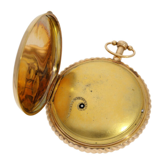 Swiss 18K rose gold skeletonized Jacquemart automaton Circa 1790 Swiss 18K rose gold skeletonized Jacquemart automaton Circa 1790