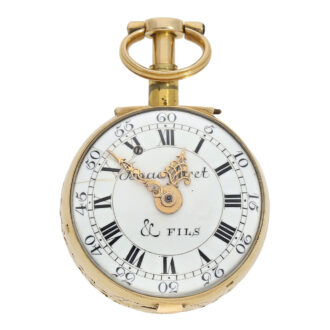 Swiss gold triple cased quarter repeating verge watch Circa 1750