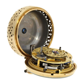 Swiss gold triple cased quarter repeating verge watch Circa 1750